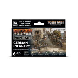 WWII German Infantry Color Paint Se